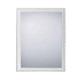 Καθρέπτης Τοίχου Loreley 1060101 34x45cm White Mirrors & More Ξύλο,Γυαλί