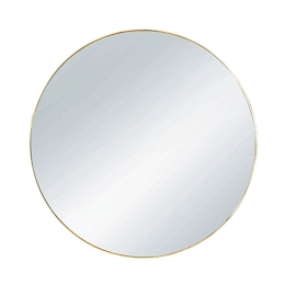 Καθρέπτης Τοίχου Στρογγυλός Esra 1330179 Φ50cm Gold Mirrors & More Μέταλλο,Γυαλί
