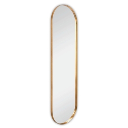 Καθρέπτης Τοίχου Britta 1430579 40x150cm Gold Mirrors & More Μέταλλο,Γυαλί