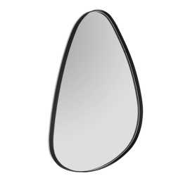 Καθρέπτης Τοίχου Britta 1430802 35x50cm Black Mirrors & More Μέταλλο,Γυαλί