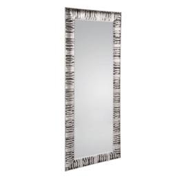 Καθρέπτης Τοίχου Nadja 2310496 90x190cm Black-Silver Mirrors & More Πλαστικό, Γυαλί