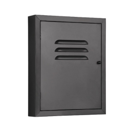 Κλειδοθήκη Alicia 2180102 23x5x28cm Black Mirrors & More Μέταλλο