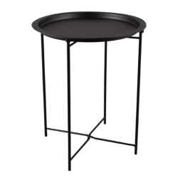 Τραπεζάκι Βοηθητικό Caro 2380102 43x51cm Black Mirrors & More