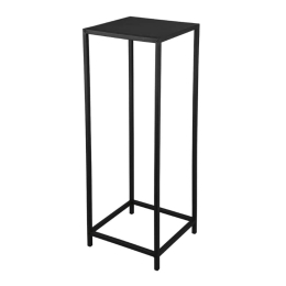 Τραπεζάκι Βοηθητικό Vera 2090202 31x31x80cm Black Mirrors & More