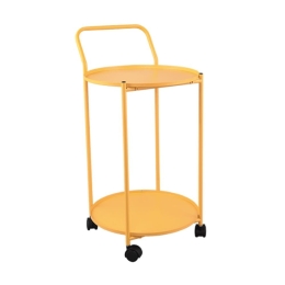 Τραπεζάκι Βοηθητικό Με Ρόδες Edda 2240183 39x68cm Yellow Mirrors & More