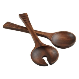 Κουτάλες Σερβιρίσματος Deco (Σετ 2Τμχ) 09303 29cm Brown T&G Ξύλο