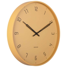 Ρολόι Τοίχου Stark KA5950YE Φ40x4,5cm Honey Brown Karlsson Μέταλλο