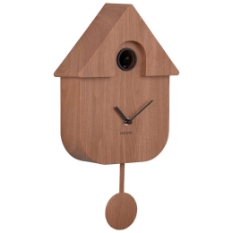 Ρολόι Τοίχου Modern Cuckoo KA5964DW 21,5x8,5x41cm Dark Brown Karlsson ABS