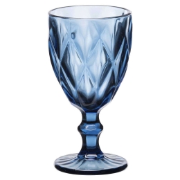 Ποτήρι Νερού Κολωνάτο Kare 52.701.53 320ml Blue Cryspo Trio Γυαλί