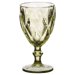 Ποτήρι Νερού Κολωνάτο Kare 52.703.53 320ml Green Cryspo Trio Γυαλί
