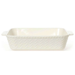 Πυρίμαχο Σκεύος Zik Zak 37.060.75 35x24x8cm Cream Cryspo Trio Πορσελάνη