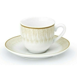Φλυτζάνι Καφέ Με Πιατάκι Soleil 25.104.17 100ml Beige Cryspo Trio Πορσελάνη