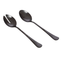 Κουτάλι Σερβιρίσματος Durable (Σετ 2Τμχ) 45.045.04 Black Cryspo Trio Ανοξείδωτο Ατσάλι