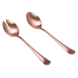 Κουτάλι Σερβιρίσματος Durable (Σετ 2Τμχ) 45.045.05 Rose Gold Cryspo Trio Ανοξείδωτο Ατσάλι