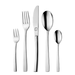 Μαχαιροπίρουνα Move (Σετ 72Τμχ) 45.980.072 Σε Βαλίτσα Inox Cryspo Trio 72 τμχ Ανοξείδωτο Ατσάλι