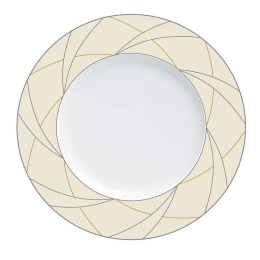 Πιάτο Ρηχό Global 42.265.01 Φ27cm Beige-Multi Cryspo Trio Πορσελάνη