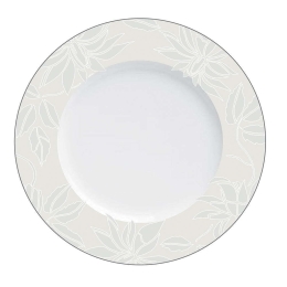 Πιάτο Ρηχό Leaves 42.264.01 Φ27cm Beige-Multi Cryspo Trio Πορσελάνη