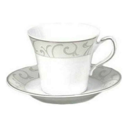 Φλυτζάνι Καφέ Loren 24.268.17 Beige-Multi Cryspo Trio Πορσελάνη
