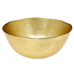 Σαλατιέρα Kronos Oro 80.540.44 Φ28cm Gold Cryspo Trio Large Γυαλί