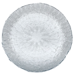Πιατέλα Kanvas 80.260.05 Φ33cm Clear Cryspo Trio Γυαλί