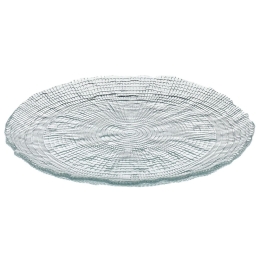 Πιάτο Γλυκού Στρογγυλό Kanvas 80.260.03 Φ21cm Clear Cryspo Trio Γυαλί