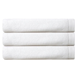 Πετσέτα 02.100.05 White Cryspo Trio Σώματος 90x150cm 100% Βαμβάκι