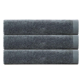 Πετσέτα 02.108.05 Grey Cryspo Trio Σώματος 90x150cm 100% Βαμβάκι