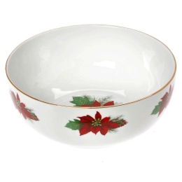 Μπωλ Σερβιρίσματος Poinsettia 06.241.12 23x8,5cm Multi Cryspo Trio