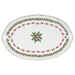 Πιατέλα Σερβιρίσματος Με Λαβές Noel 06.243.61 43cm Multi Cryspo Trio