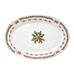 Πιατέλα Σερβιρίσματος Οβάλ Noel 06.243.06 38cm Multi Cryspo Trio