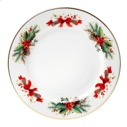 Πιάτο Γλυκού Christmas Magic Φ16cm Multi Cryspo Trio