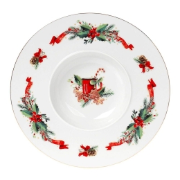 Πιάτο Ζυμαρικών Christmas Magic 06.240.50 Φ30cm Multi Cryspo Trio