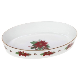 Πυρίμαχο Σκεύος Οβάλ Poinsettia 06.241.85 41cm Multi Cryspo Trio