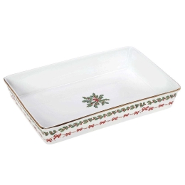 Πυρίμαχο Σκεύος Ορθογώνιο Noel 41cm Multi Cryspo Trio