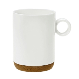 Κούπα 2031 10.033.25 300ml White-Natural Cryspo Trio Πορσελάνη,Φελλός