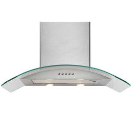 Απορροφητήρας CTW11-60 190W 60cm Με Κρύσταλλο Clear-Inox Karag Μέταλλο,Γυαλί