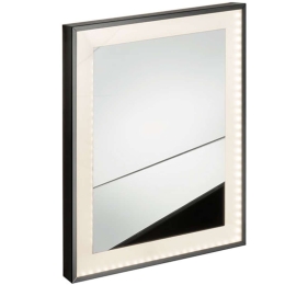 Καθρέπτης Με Φωτισμό Και Πλαίσιο LD-BM-6080 22W 60x80cm Black Karag Ανοξείδωτο,Γυαλί