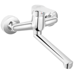 Μπαταρία Κουζίνας Isso BIS5 Εντοιχισμού Chrome Ferro Ορείχαλκος