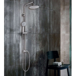 Κολώνα Σταθερού Ντους Eleni C6617 Chrome Karag Ανοξείδωτο Ατσάλι