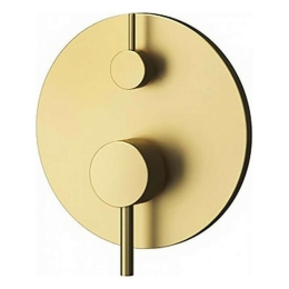 Μίκτης Μπαταρίας Ντους 2 Εξόδων Artemis BM34F02C-O Gold Karag Ορείχαλκος