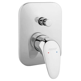 Μίκτης Μπαταρίας Ντους 2 Εξόδων One BFO7P Chrome Ferro Ορείχαλκος