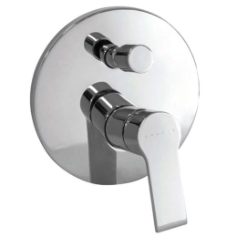 Μίκτης Μπαταρίας Ντους 2 Εξόδων Volare WMJ248056C Chrome Praxis Ορείχαλκος
