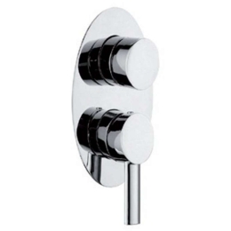 Μίκτης Μπαταρίας Ντους 3 Εξόδων Sinar FA24X63C Chrome Praxis Brass