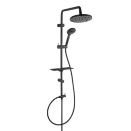 Στήλη Ντους Mε Tηλέφωνο Rondo Lux NP23-BL 98,5cm Black Ferro Ατσάλι,Abs