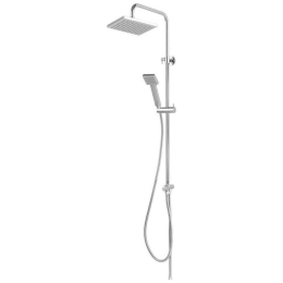 Στήλη Ντους Mε Tηλέφωνο Wizard Square NP46 81-115cm/20x20cm Inox Ferro Ατσάλι,Abs