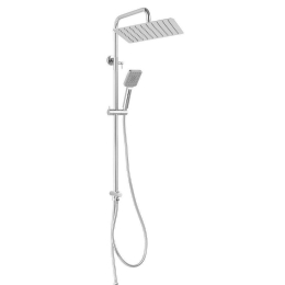 Στήλη Ντους Mε Tηλέφωνο Wizard Square Pro NP48 85-127cm/30cm Inox Ferro Ατσάλι,Abs