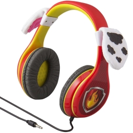 Ακουστικά Ενσύρματα Για Παιδιά Paw Patrol PW-140MA Με Ασφαλή Μέγιστη Ένταση Ήχου Red-Yellow eKids