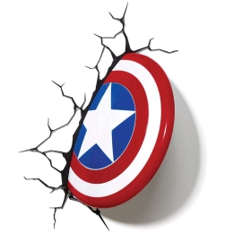 Φωτιστικό Τοίχου Παιδικό 3Dl Marvel Captain America Light 49463 Multi The Source
