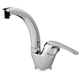 Μπαταρία Νιπτήρος Korona Kyknos 13-7028 Πλήρης Chrome Gloria Μέταλλο