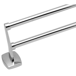 Κρεμάστρα Πετσέτας Διπλή Hotelia 03-8033 60cm Chrome Gloria Μέταλλο